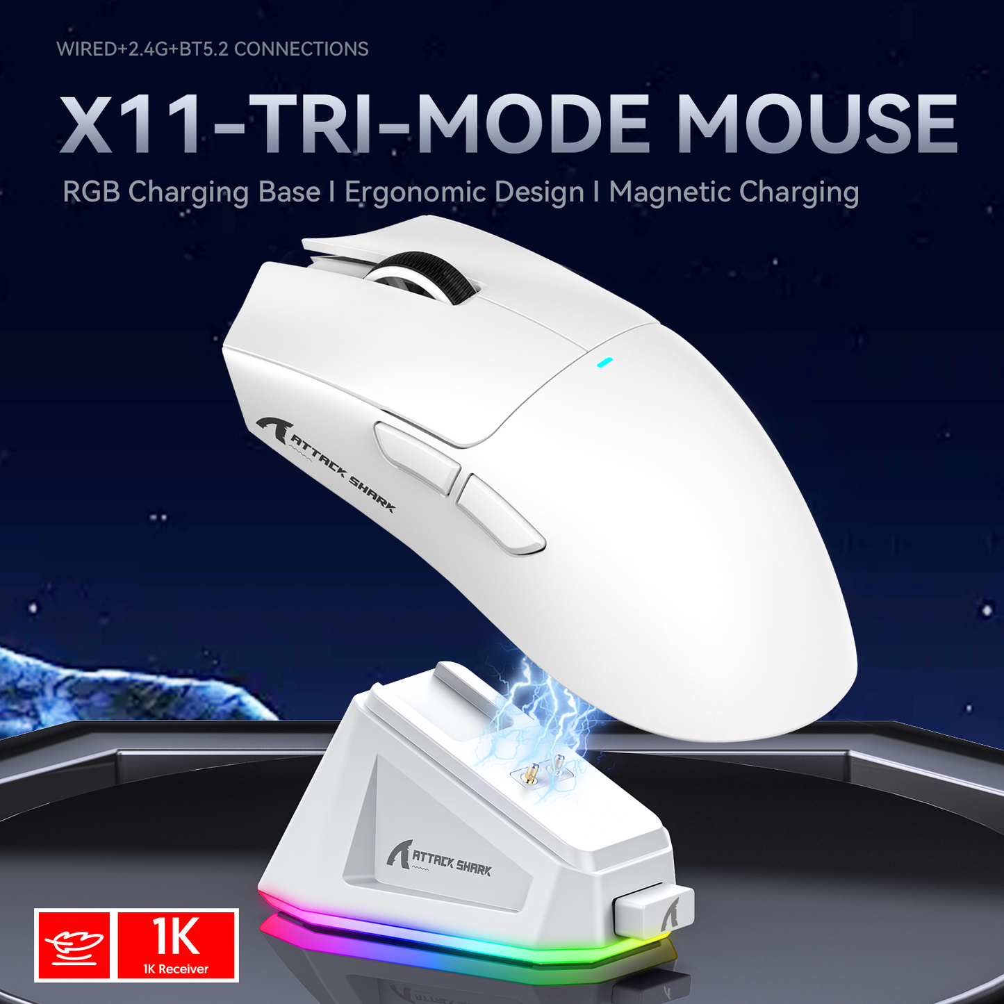 Attack Shark X11 - Wireless Gaming Mouse
