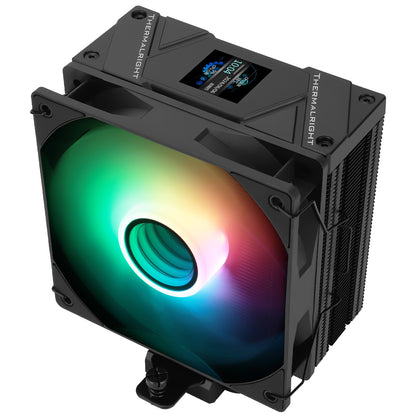 Thermalright Assassin Spirit 120 Vision ARGB BLACK - 120mm AIR CPU Cooler with Screen