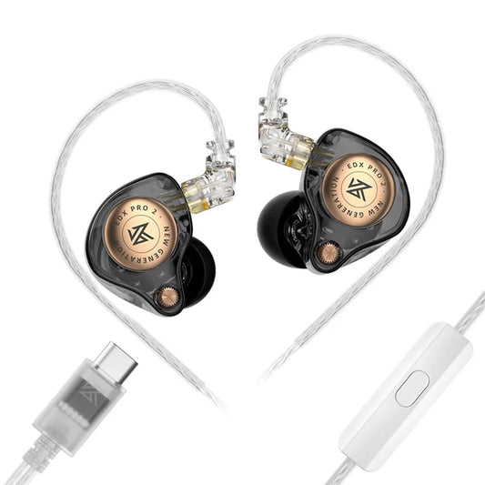KZ EDX Pro 2 - Single Dynamic Driver Earphones 1DD IEM