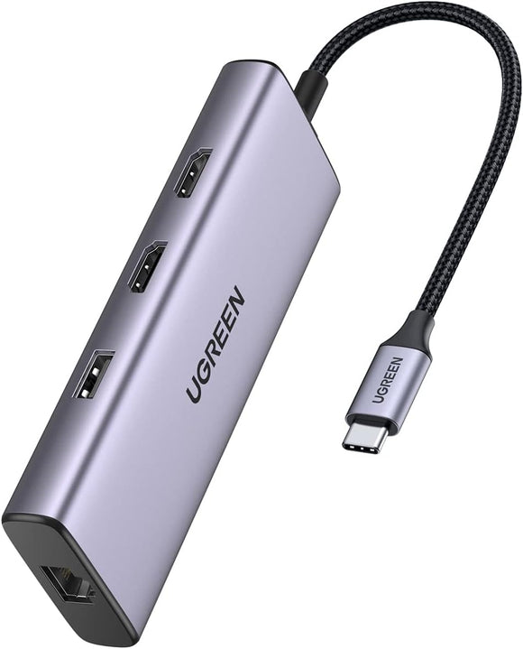UGREEN 9-in-1 USB-C Hub Adapter with Dual HDMI 4K 60Hz