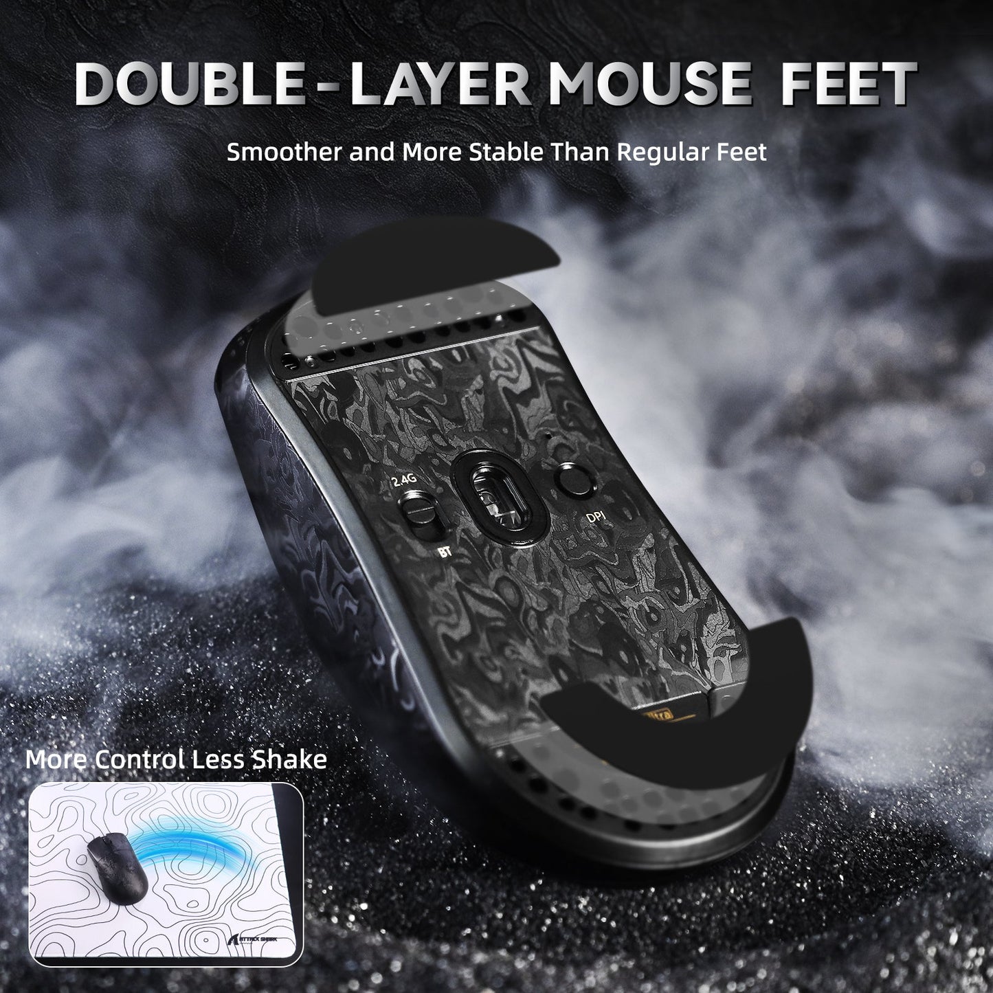 Attack Shark R11 ULTRA - Carbon Fiber  8K Wireless Gaming Mouse