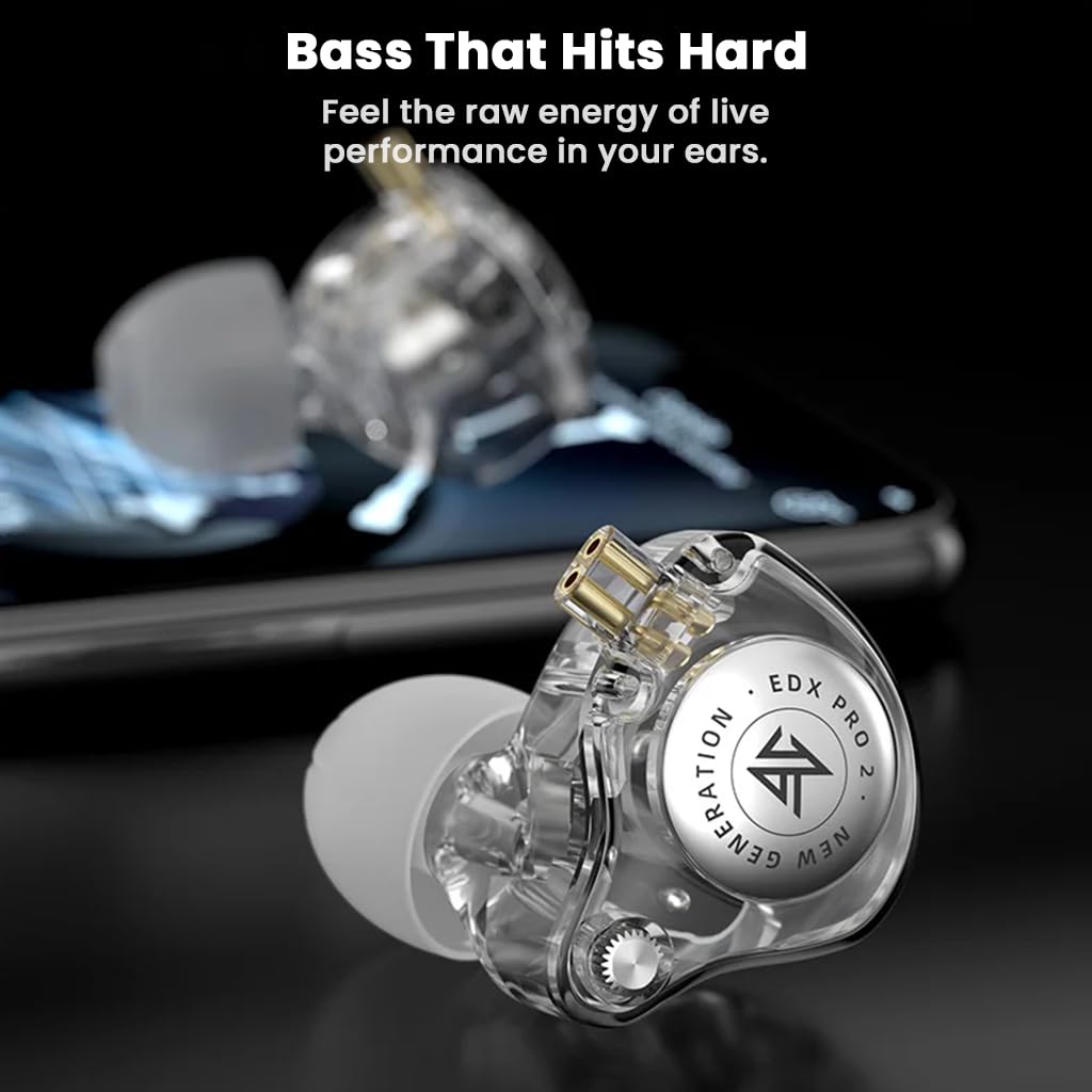 KZ EDX Pro 2 - Single Dynamic Driver Earphones 1DD IEM
