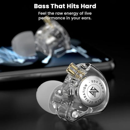 KZ EDX Pro 2 - Single Dynamic Driver Earphones 1DD IEM