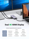 UGREEN 9-in-1 USB-C Hub Adapter with Dual HDMI 4K 60Hz