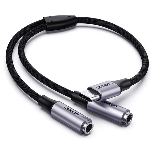 UGREEN AV144 - USB-C to 2 Female 3.5mm Headphone Splitter Cable