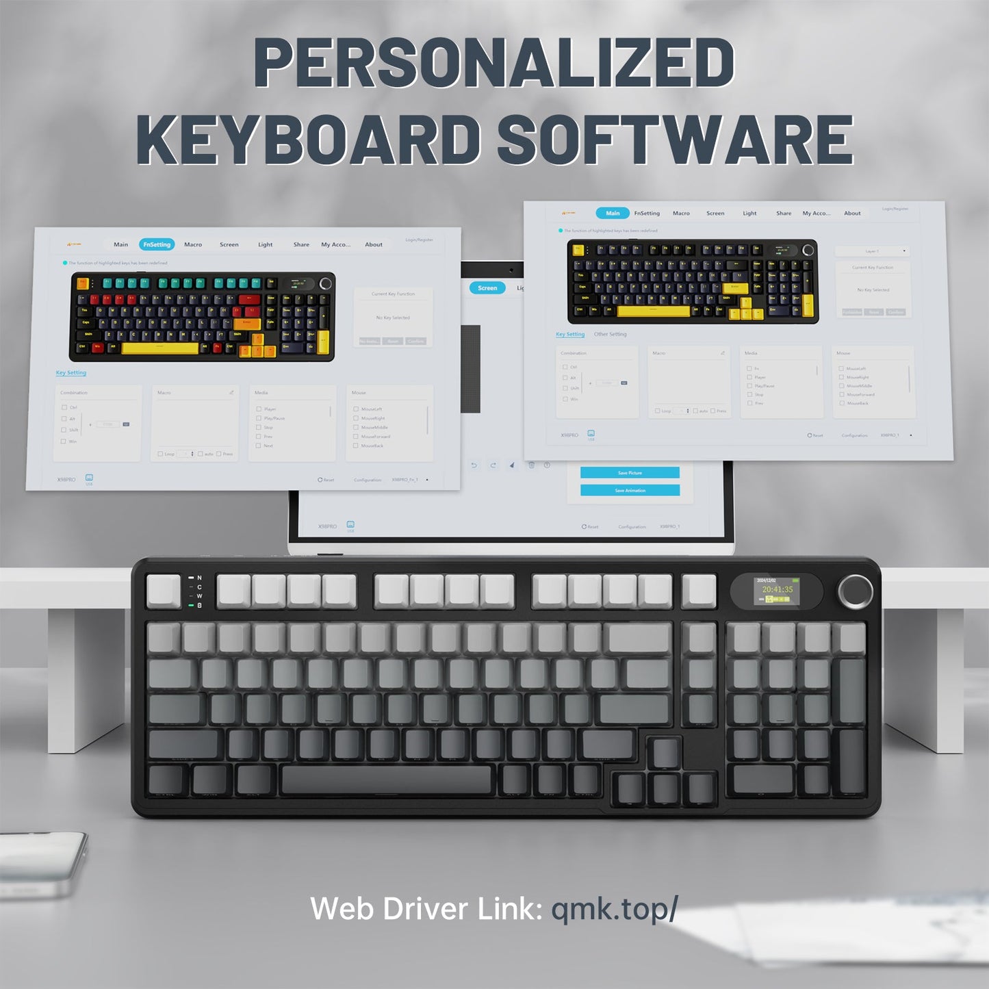 Attack Shark X98 PRO - 98% Wireless Mechanical RGB Gaming Keyboard