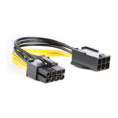 6pin female to 8pin (6+2) male PCIe Power Adapter Cable