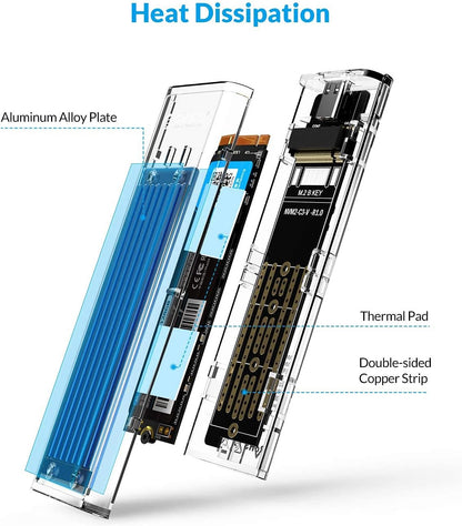 ORICO M.2 SATA and NVME USB-C 3.1 GEN2 SSD Enclosure