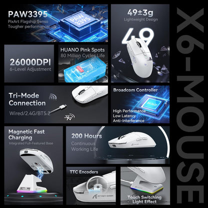 Attack Shark X6 - Wireless Gaming Mouse