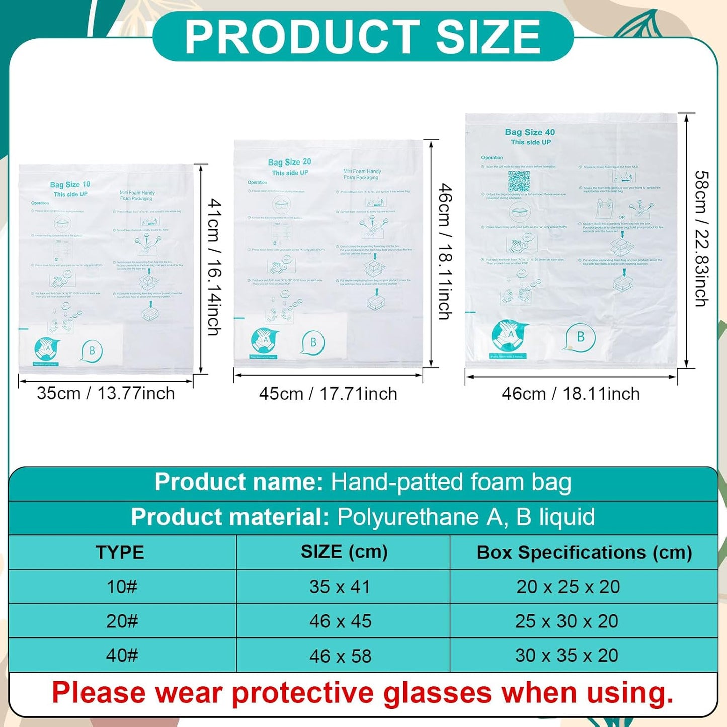 Expanding Foam Packaging Bags - Fragile Goods Packaging Bags