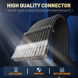 AsiaHorse Sleeved Power Supply Extension Cable Kit - CLEAR SERIES 6KIT PRO