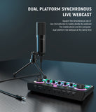 FIFINE KS1 - Microphone and Streaming Audio Mixer Bundle
