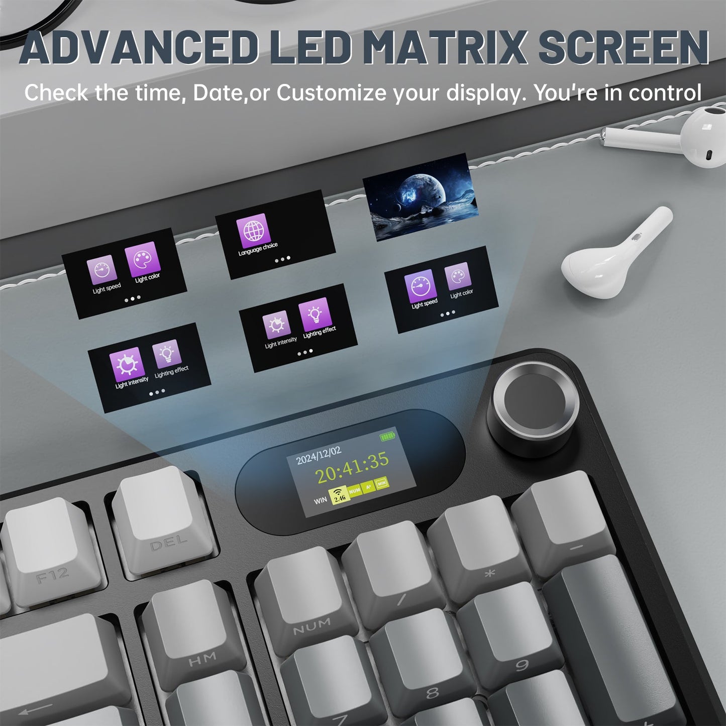 Attack Shark X98 PRO - 98% Wireless Mechanical RGB Gaming Keyboard