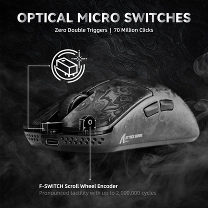 Attack Shark R11 ULTRA - Carbon Fiber  8K Wireless Gaming Mouse