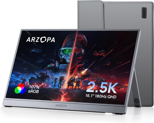 ARZOPA Z3FC - 16.1" 1440P 180Hz QHD IPS Portable Monitor