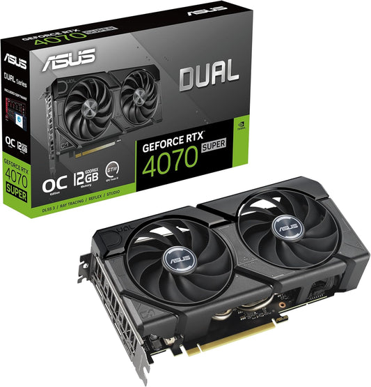 ASUS DUAL GeForce RTX 4070 Super EVO - 12GB GDDR6X Graphics Card