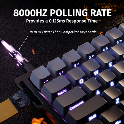 Attack Shark X68 HE - 60% Wired Magnetic Switch RGB Gaming Keyboard