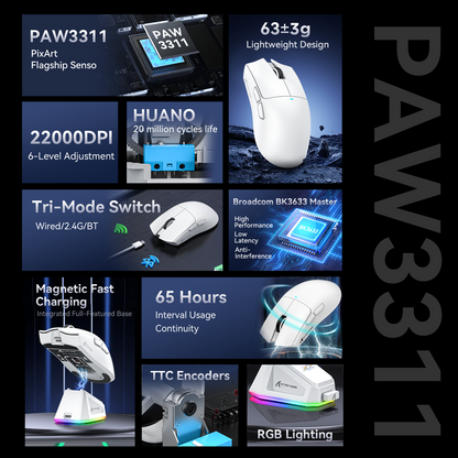Attack Shark X11 - Wireless Gaming Mouse