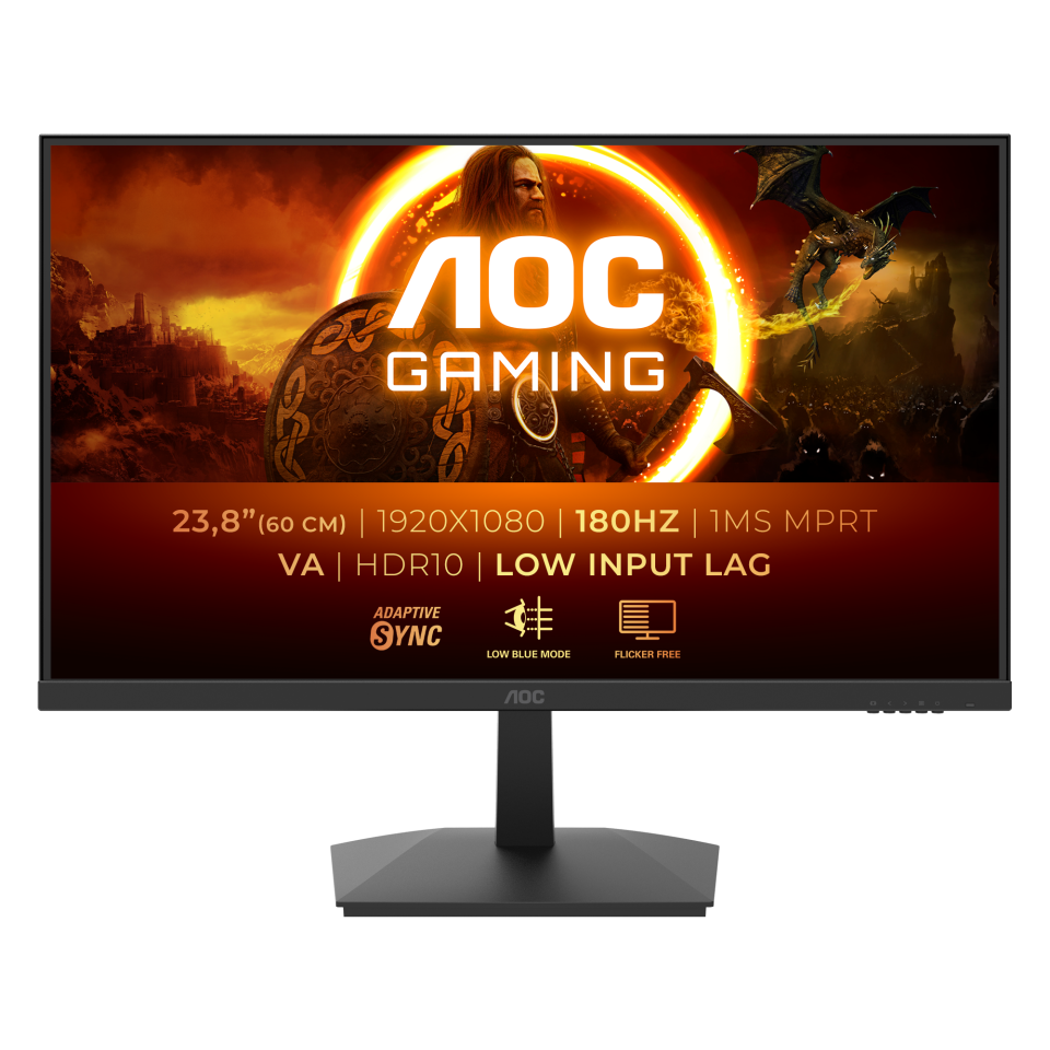 AOC 24G15N - 24" 1080p 180Hz VA Gaming Monitor