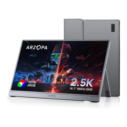ARZOPA Z3FC - 16.1" 1440P 180Hz QHD IPS Portable Monitor