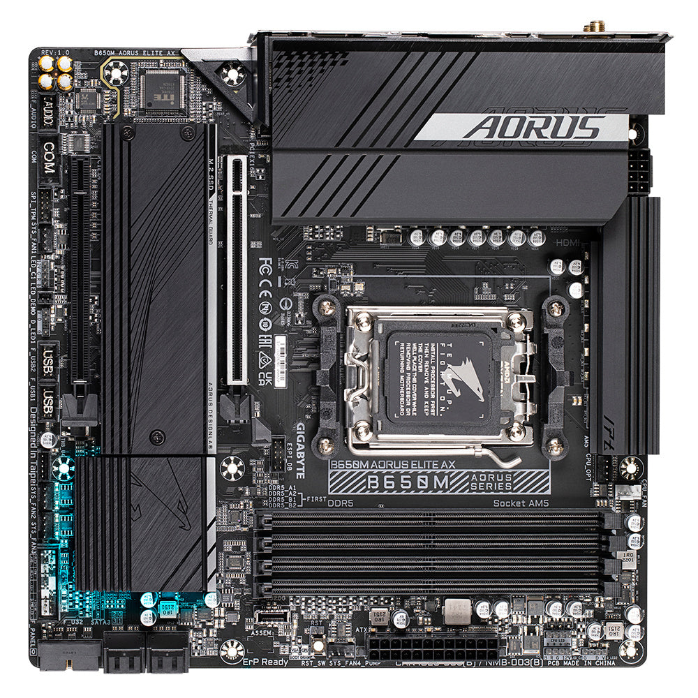 GIGABYTE B650M AORUS ELITE AX - mATX AMD AM5 Motherboard