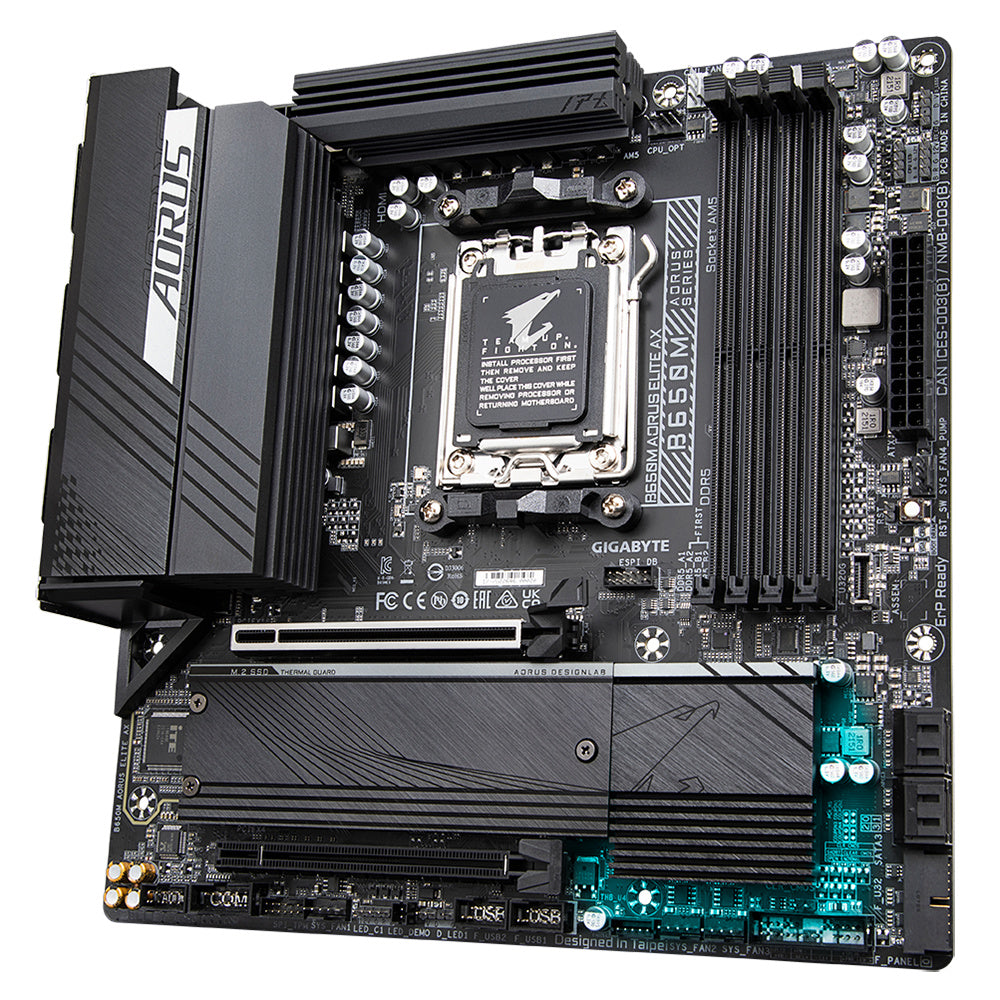 GIGABYTE B650M AORUS ELITE AX - mATX AMD AM5 Motherboard