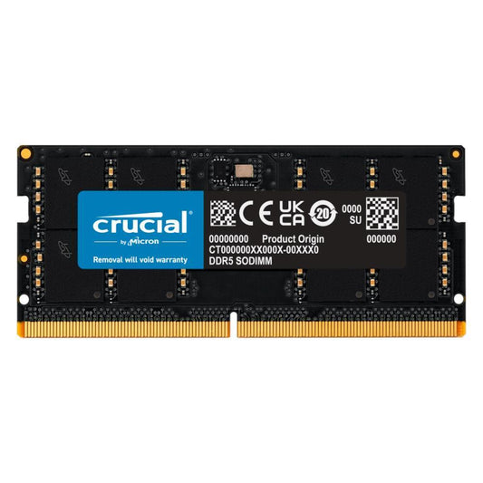 Crucial 16GB (16GBX1) 5600MHz DDR5 SODIMM Laptop Memory