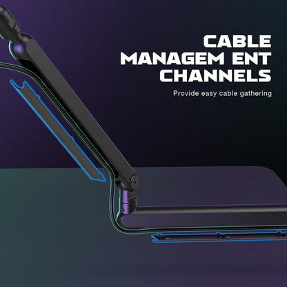 FIFINE BM88 - Low Profile Microphone Arm Stand with Cable Holder