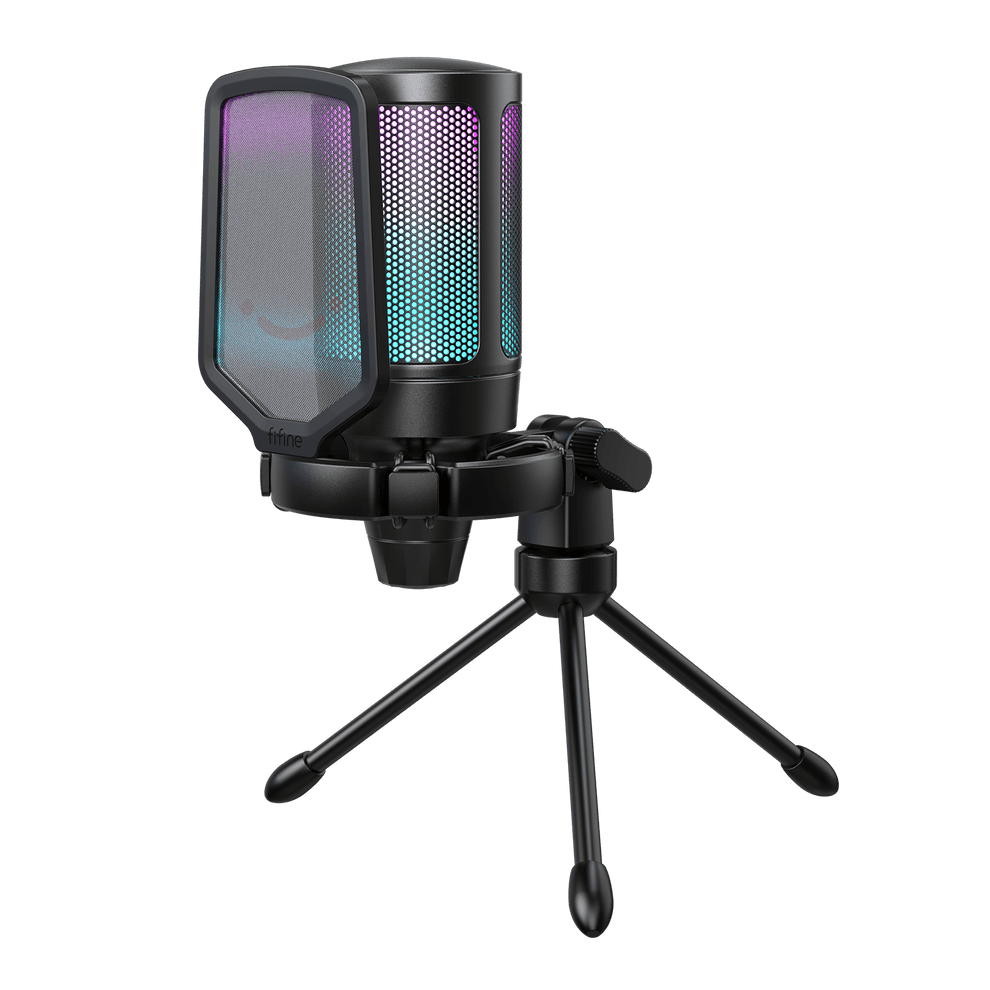 FIFINE AmpliGame A6V -  USB Condenser Microphone for Gaming