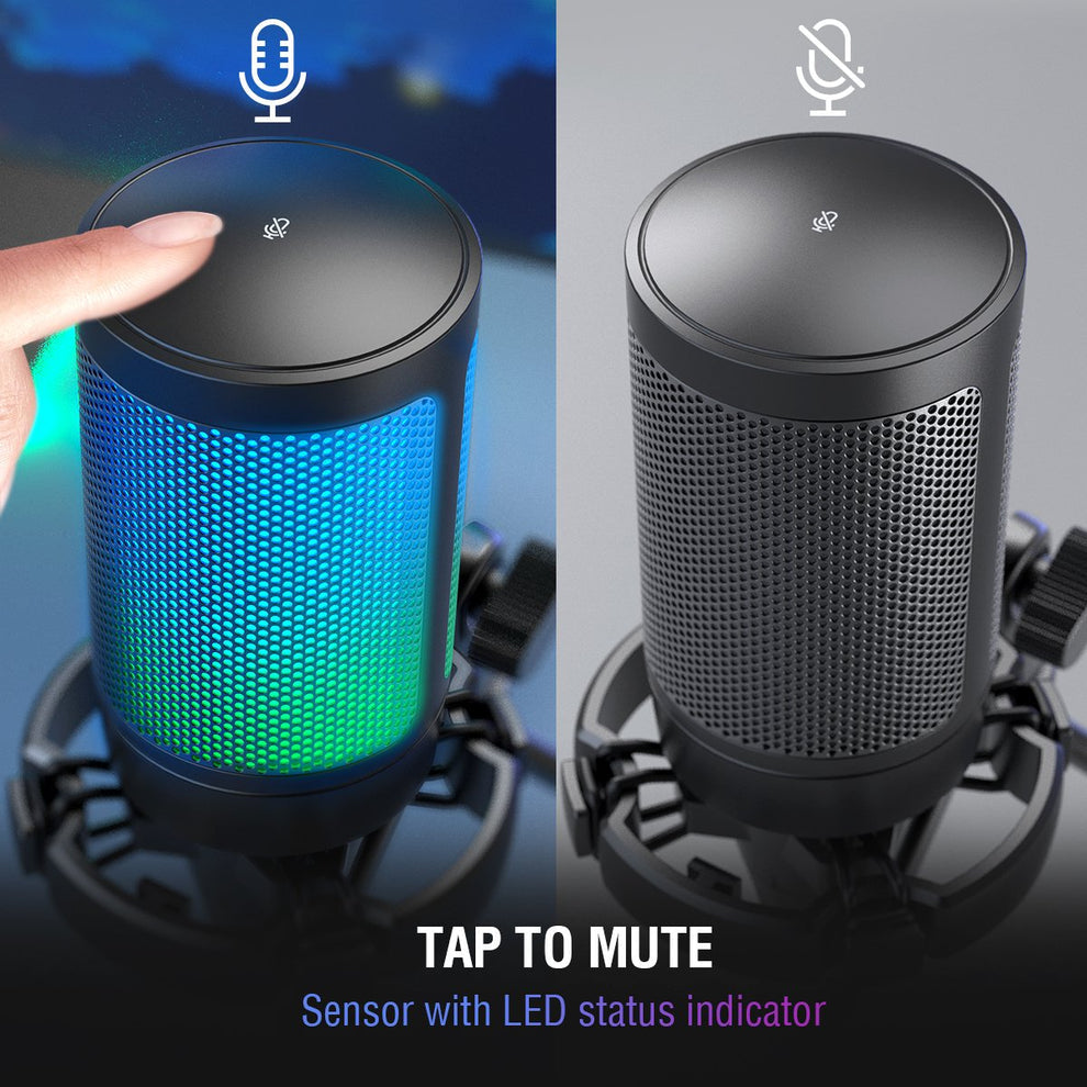 FIFINE AmpliGame A6V -  USB Condenser Microphone for Gaming