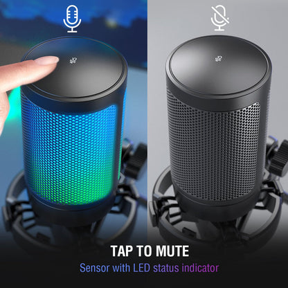 FIFINE AmpliGame A6V -  USB Condenser Microphone for Gaming
