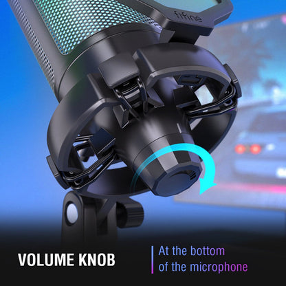 FIFINE AmpliGame A6V -  USB Condenser Microphone for Gaming