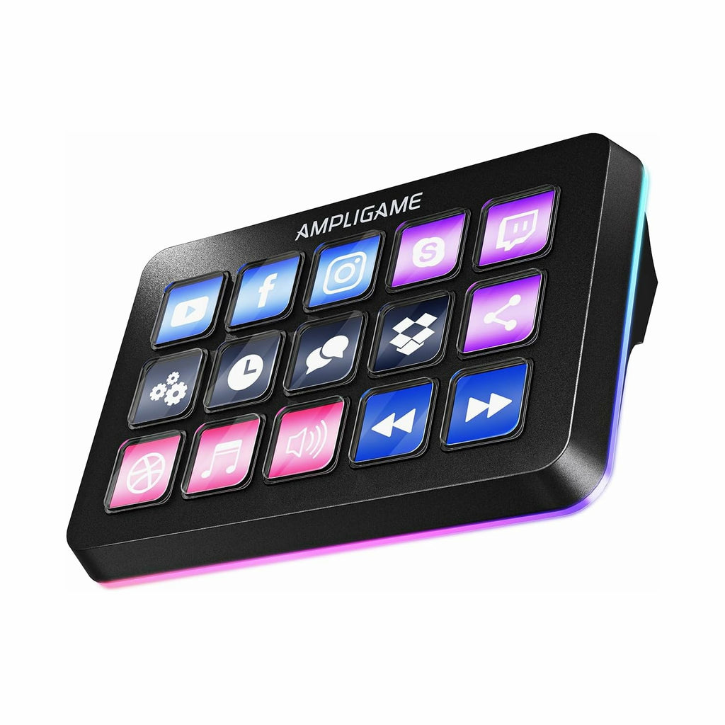 FIFINE AmpliGame D6 - Stream Controller with 15 Macro Keys