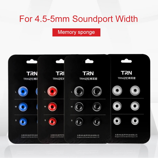 TRN Memory Foam Eartips - L M S for In-Ear Earphones