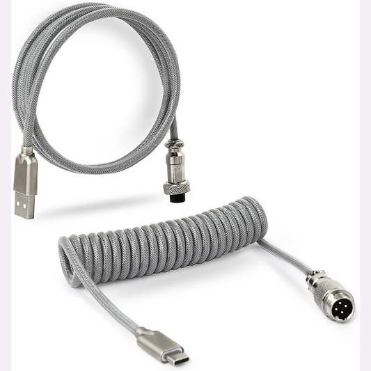 Royal Kludge M12 Coiled Aviator USB-C Keyboard Cable
