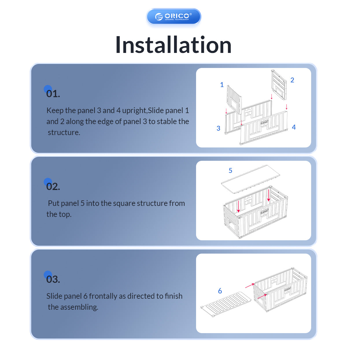 ORICO Foldable Power Cable Management Box