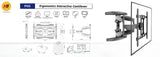 NB North Bayou 55"- 85" Retractable TV Wall Mount - P65