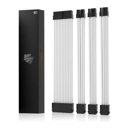 AsiaHorse Sleeved Power Supply Extension Cable Kit - 4KIT