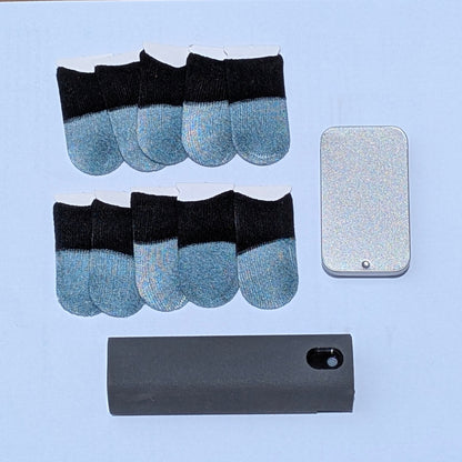 Mobile Gaming Thumb Finger Sleeves + Storage Case