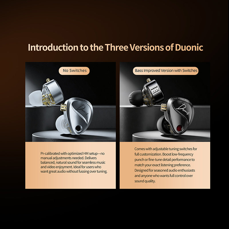 KZ Duonic - Tunable Triple Driver Planar + DD Earphones IEM
