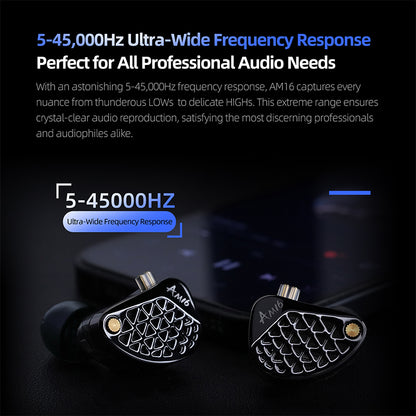 KZ AM16 - 16 Driver Balanced Amateur Earphones IEM