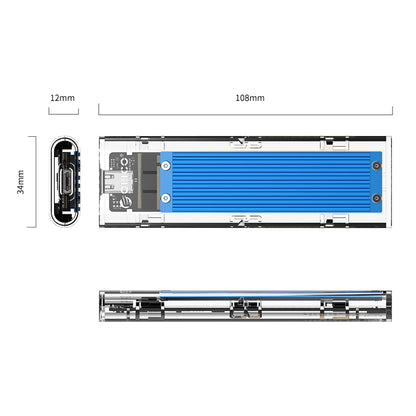 ORICO M.2 SATA and NVME USB-C 3.1 GEN2 SSD Enclosure