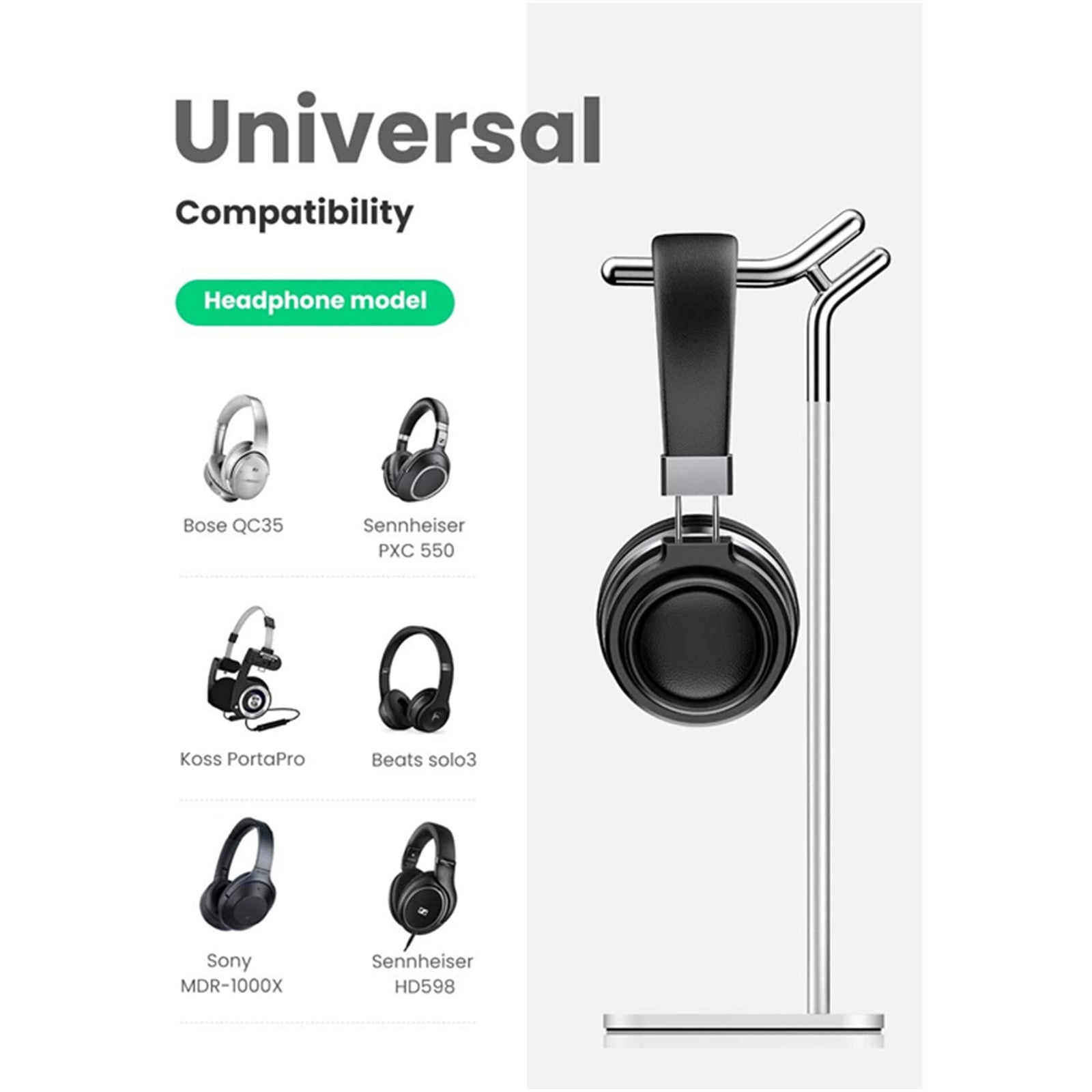 UGREEN Aluminium Headphone Stand ShufflePCs