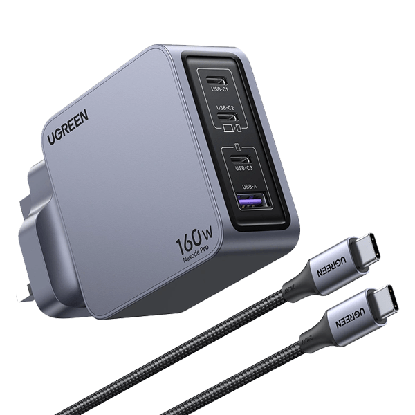 UGREEN Nexode PRO 160W GaN Fast Charger + 100W Cable - X763