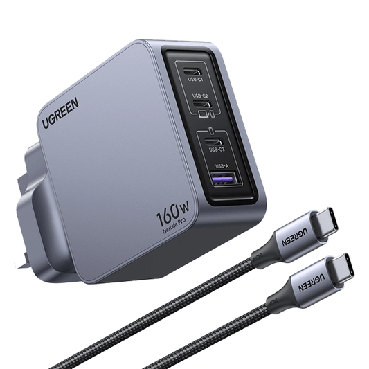 UGREEN Nexode PRO 160W GaN Fast Charger + 100W Cable - X763