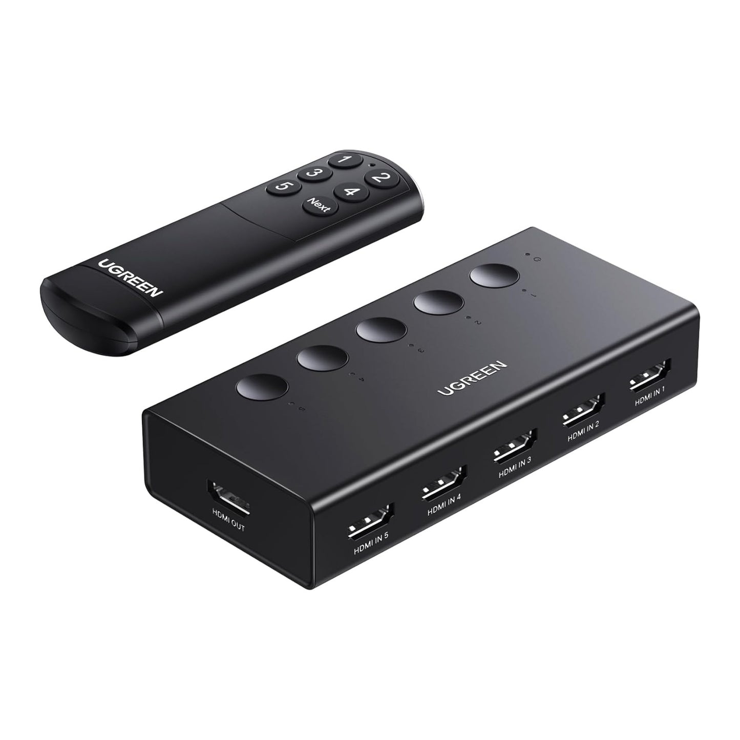 UGREEN 5 In 1 Out HDMI Switch with Remote