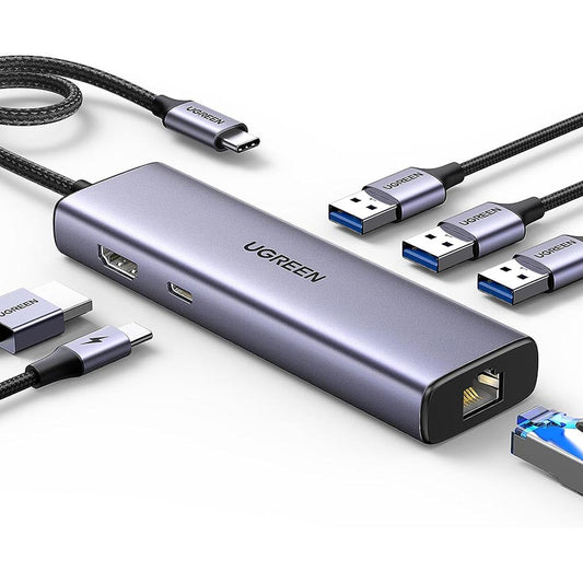 UGREEN 6-in-1 USB-C Hub - 5Gbps - CM512