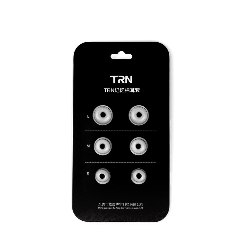 TRN Silicone Ear Tips - 3 Pairs L M S for In-Ear Earphones