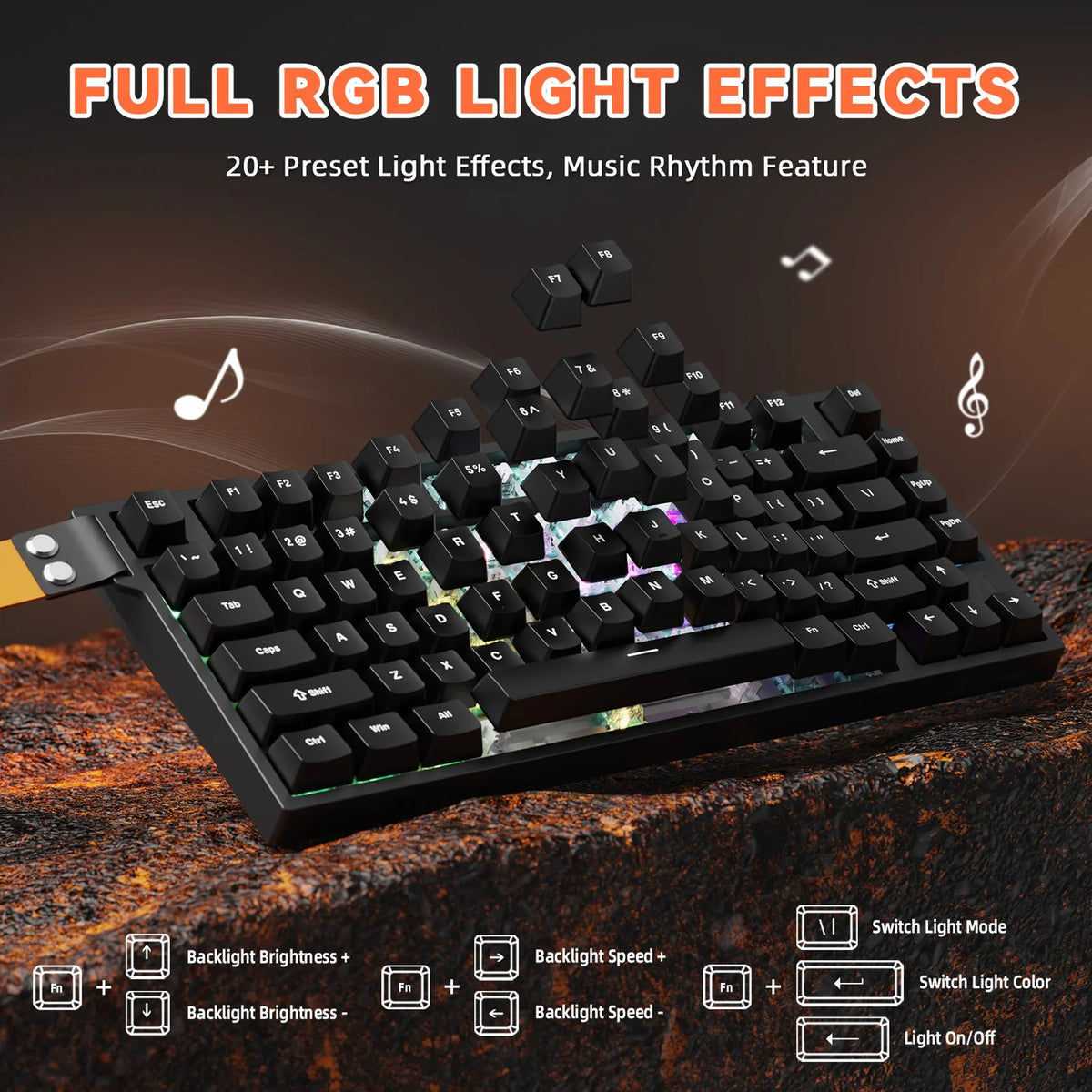 Attack Shark R82 HE - 75% Wired Magnetic Switch RGB Gaming Keyboard