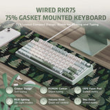 Royal Kludge RK R75 - 75% Wired Mechanical RGB Gaming Keyboard